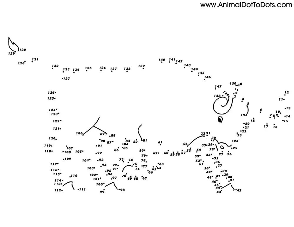 1st Grade Free Printable Animal Dot To Dot Worksheets